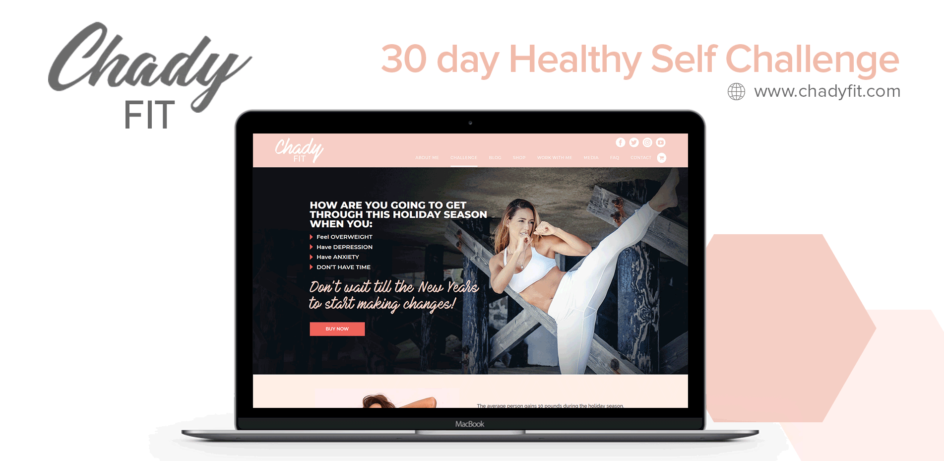 30 Day Healthy Self Challenge Top Header