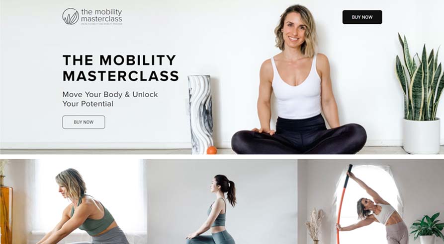 The Mobility Masterclass Sales Page