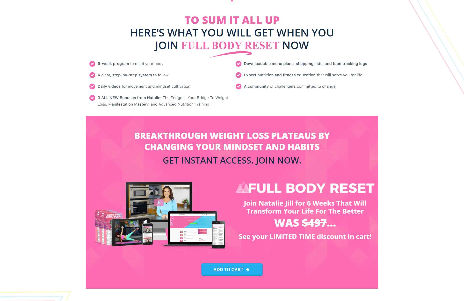 Full Body Reset Website