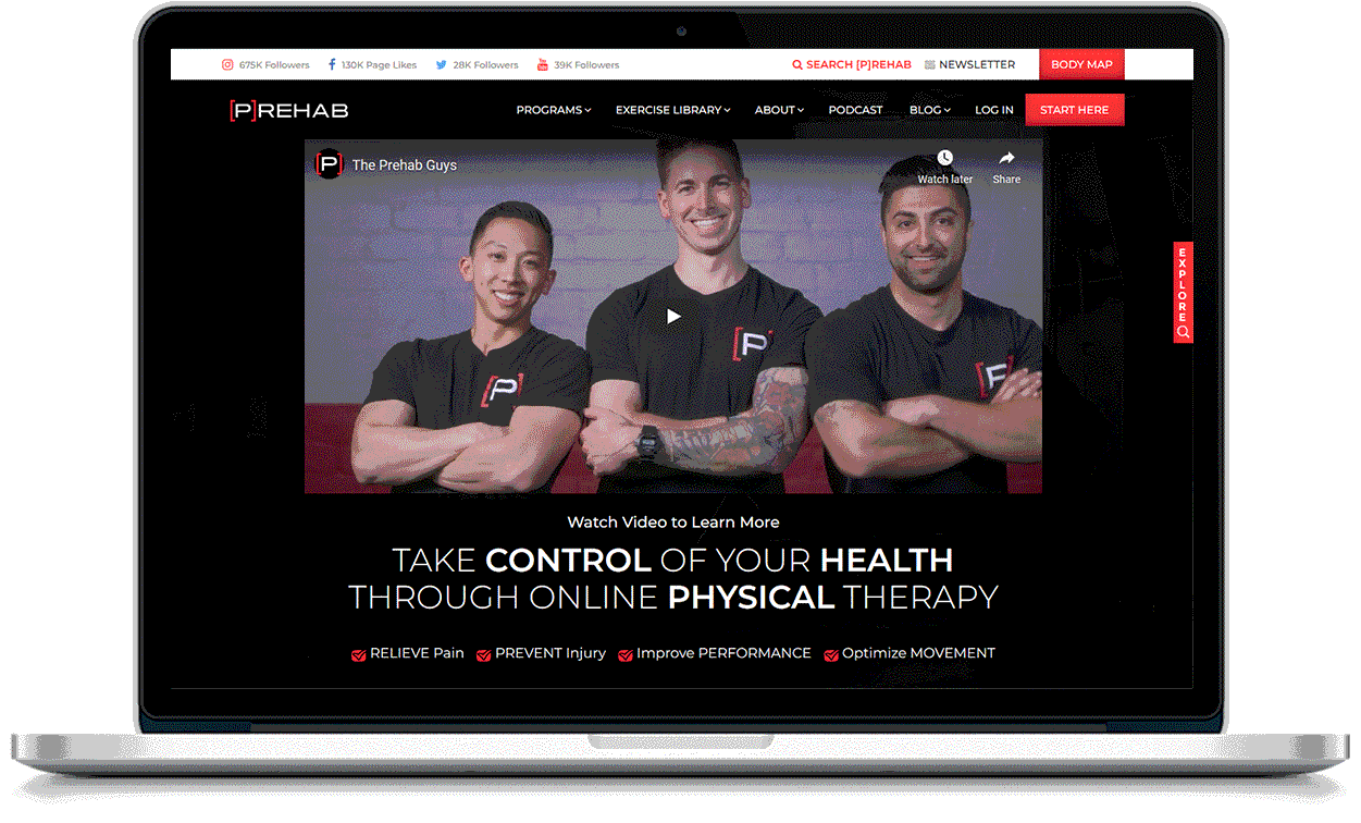 The Prehab Guys Website