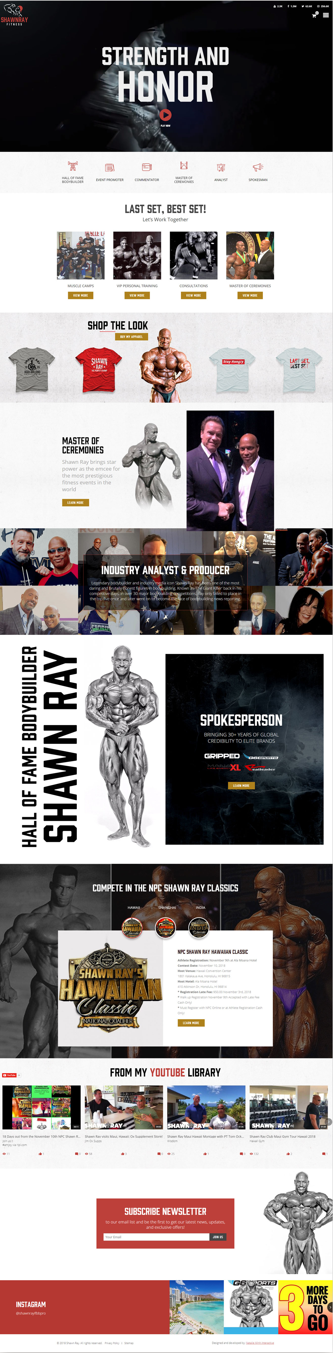 Shawn Ray Fitness Homepage
